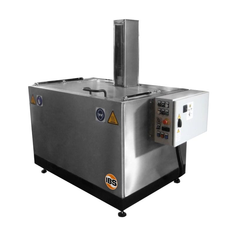 IBS Industrie-Ultraschallreinigungsanlage 390 Liter – Profi Hochleistungs-Reinigungssystem mit Pneumatikplattform, Öl-Skimmer und 3000 W Ultraschallleistung