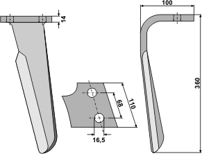 BL6034 Kreiseleggenzinken L - passend zu Kuhn 52552511