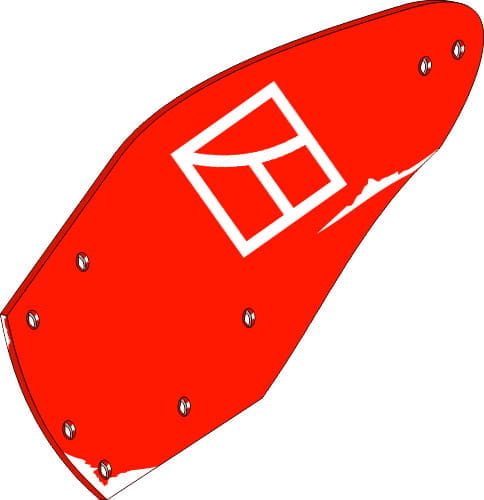 BL31019 Streichblech-Hinterteil - links passend zu Kuhn 612109