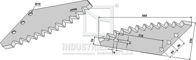 BL29700 Futtermischwagenmesser