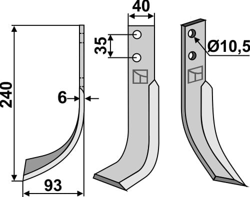 BL6393 Fräsmesser VAL-19L