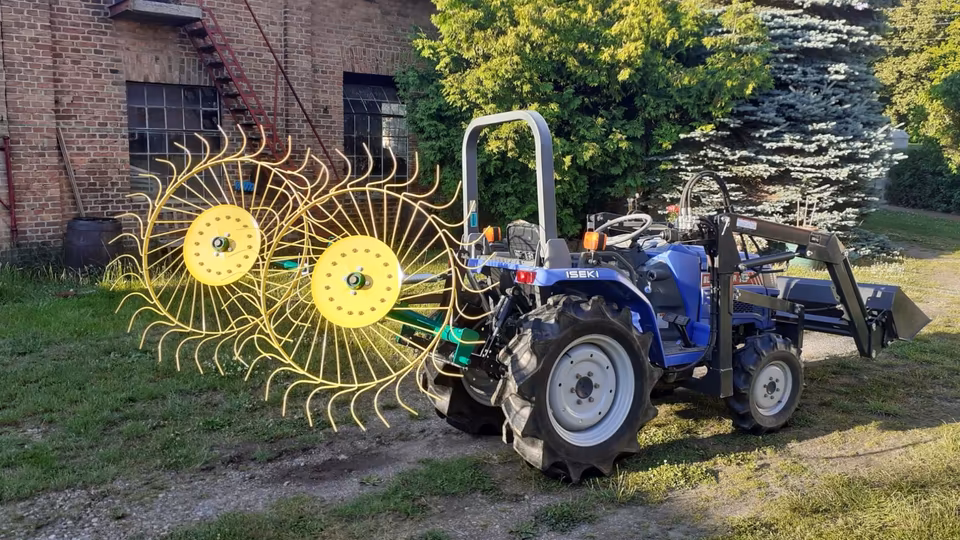 Sternheuwender 2 Räder | 1,30 m Arbeitsbreite | Ø 120 cm Sternräder | Heuwender & Schwader | Kompakte Grünlandtechnik