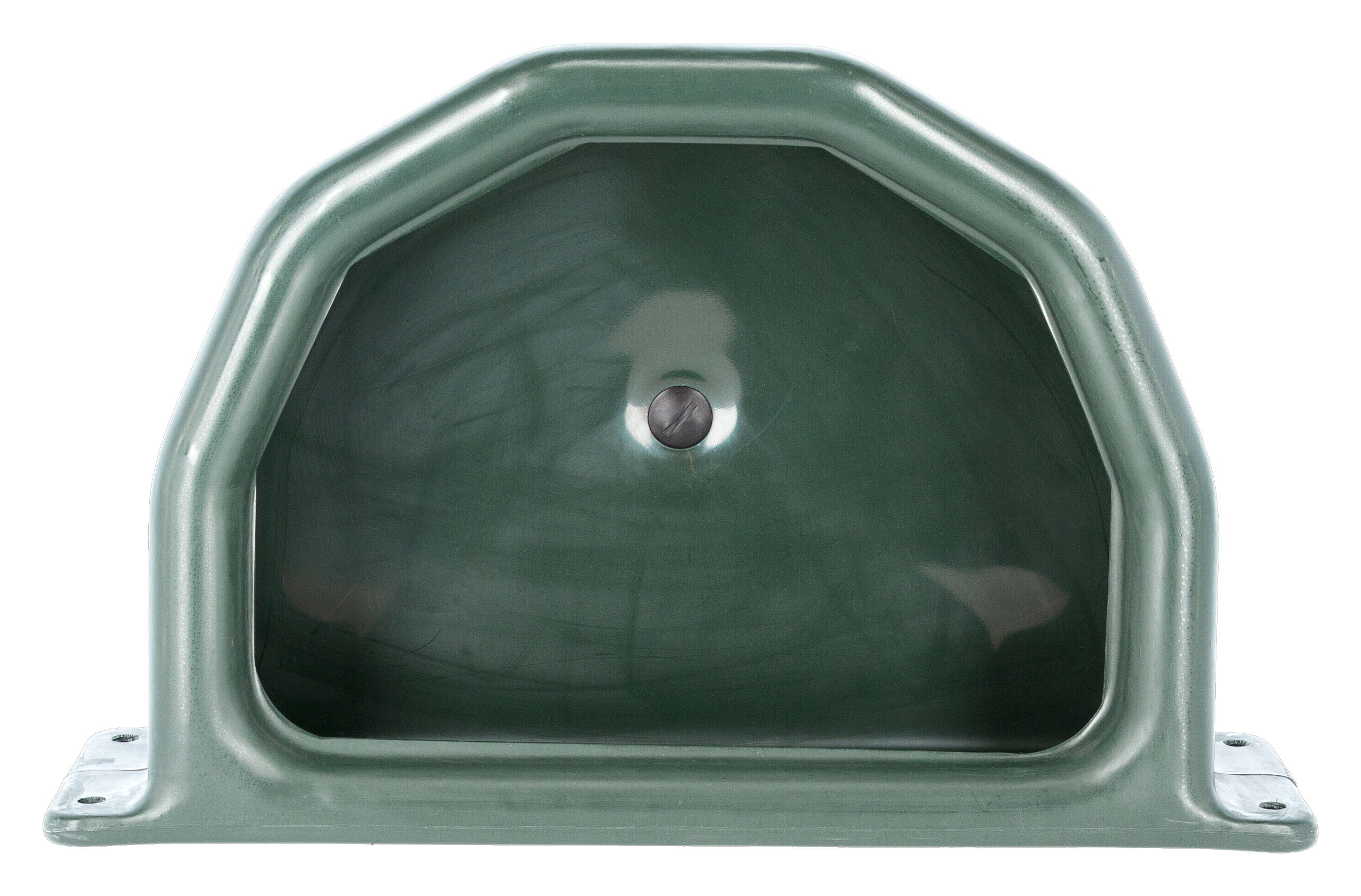 Futtertrog halbrund 25 Liter Kunststoff grün – stabil & hygienisch für Stall und Weide