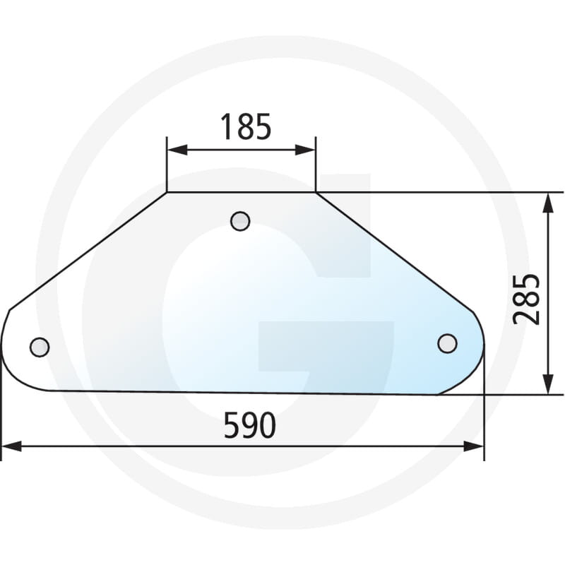 Image No.: 7 - Lower rear window for cabin: Comfort 2000
