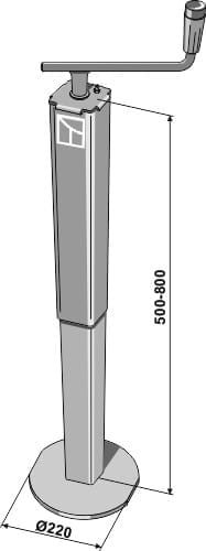 667-1 Stützfuss 80x80 - 1200kg