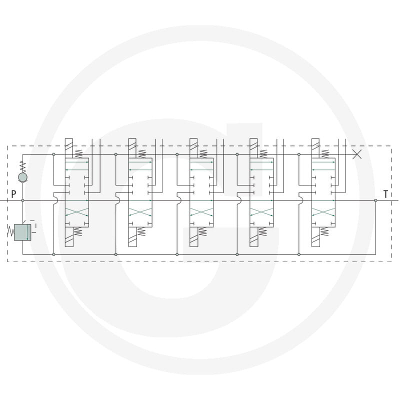 E-Ventil 24V 5x DW (A-B geschlossen)