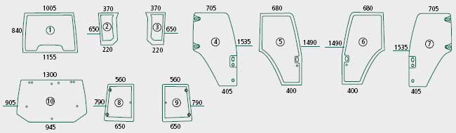 BL26851 Seitenscheibe links