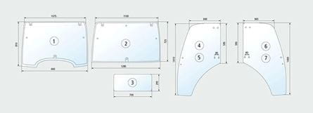BL26732 Heckscheibe unten, Schiebescheibe