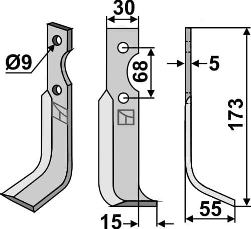 BL4745 Fräsmesser R - passend Benassi RT8/AN 7-8 - 6CM014