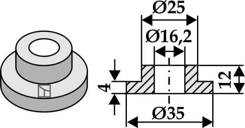 BL4152 Innenbuchse 35x12