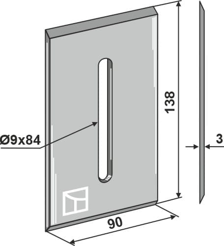 BL3095 Abstreiferblech 138mm - passend zu Lely 0115