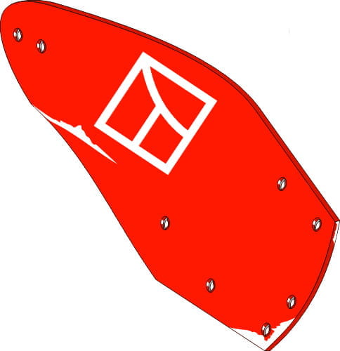 BL31018 Streichblech Hinterteil R - passend zu Kuhn 612108