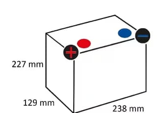 12V 45Ah 330A battery