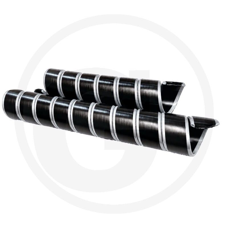25 meters of spiral protection, black-silver, 40mm