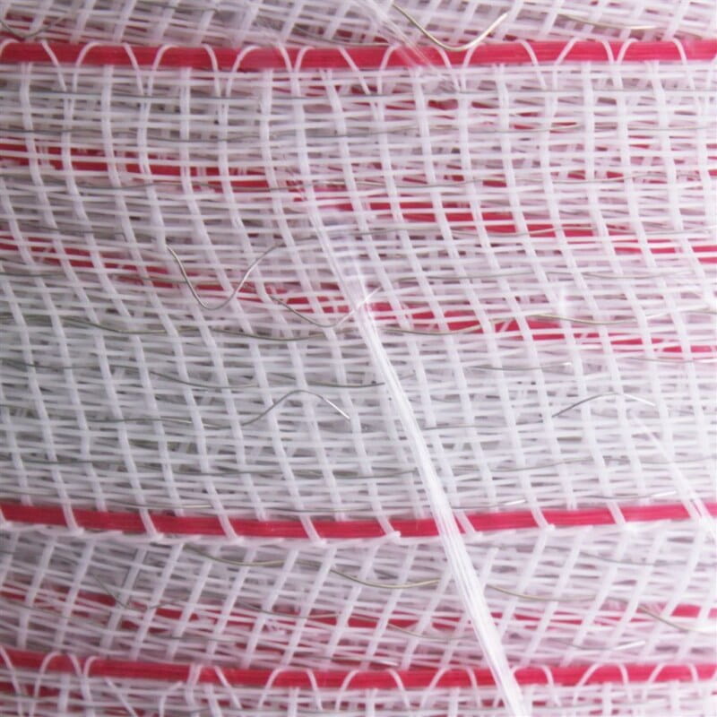 Pasture fence tape "Torero" wide tape - 38mm / 200m, white-red