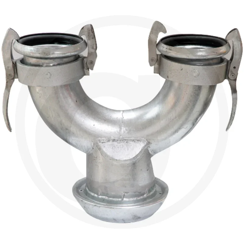 Perrot system manifold Y-piece, 1x V-part 8" and 2x M-part 6" - hot-dip galvanized