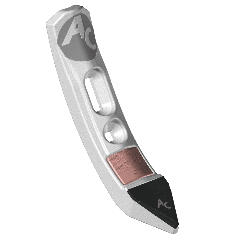 Bent vibratory harrow tines - Width 50mm - L.A. 35-60 mm - Ø 10