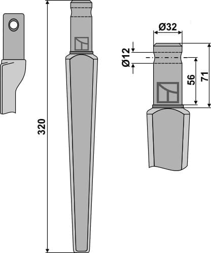 BL6140 Kreiseleggenzinken - passend zu Pegoraro 006100-01 / Rau 18037 / Kongsklide