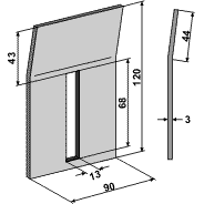 BL3092 Abstreiferblech - passend zu KVERNELAND 8007090