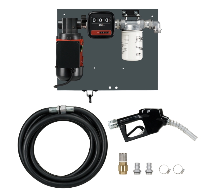 Pressol FZP 80 l/min Industrie Flügelzellenpumpen Set 230V mit Diesel-Wechselfilter & Automatik-Zapfventil 6m