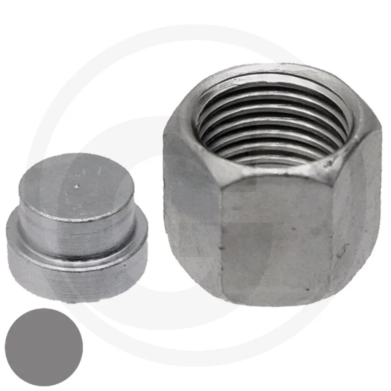 Sechskantmutter, Innengewinde, Metall, Silberfarben