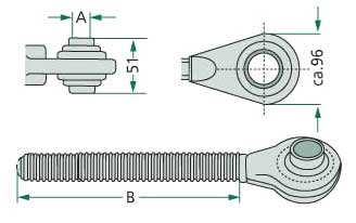 Gewindespindel extra schwere Ausführung Gewindespindel extra schwere Ausführung