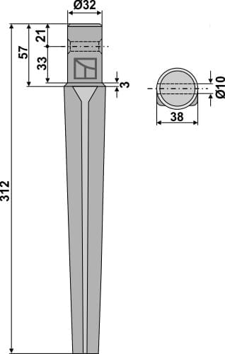 BLRH4 Kreiseleggenzinken - passend zu Ceccato