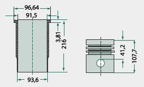 Massey Ferguson engine type: A3.152 Piston set complete.