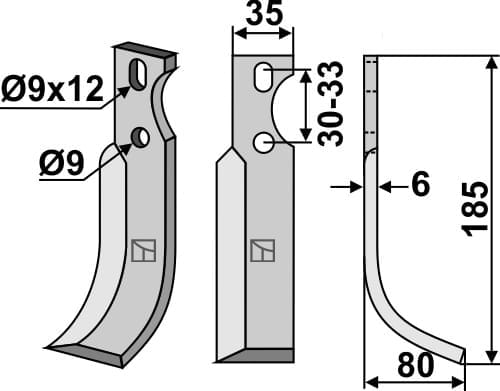 BL5164 Fräsmesser R - passend zu Goldoni 2070