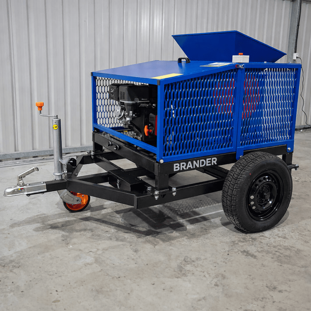 Brander Backenbrecher B450-S mit Benzinmotor – Mobile Zerkleinerung bis 450 mm