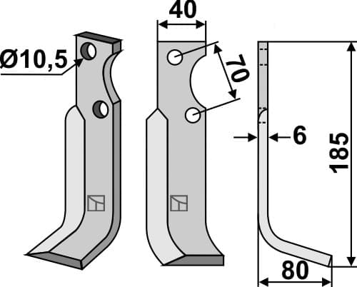 BL5162 Fräsmesser R - passend zu Goldoni 14191