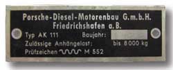 BL25545 Typenschild