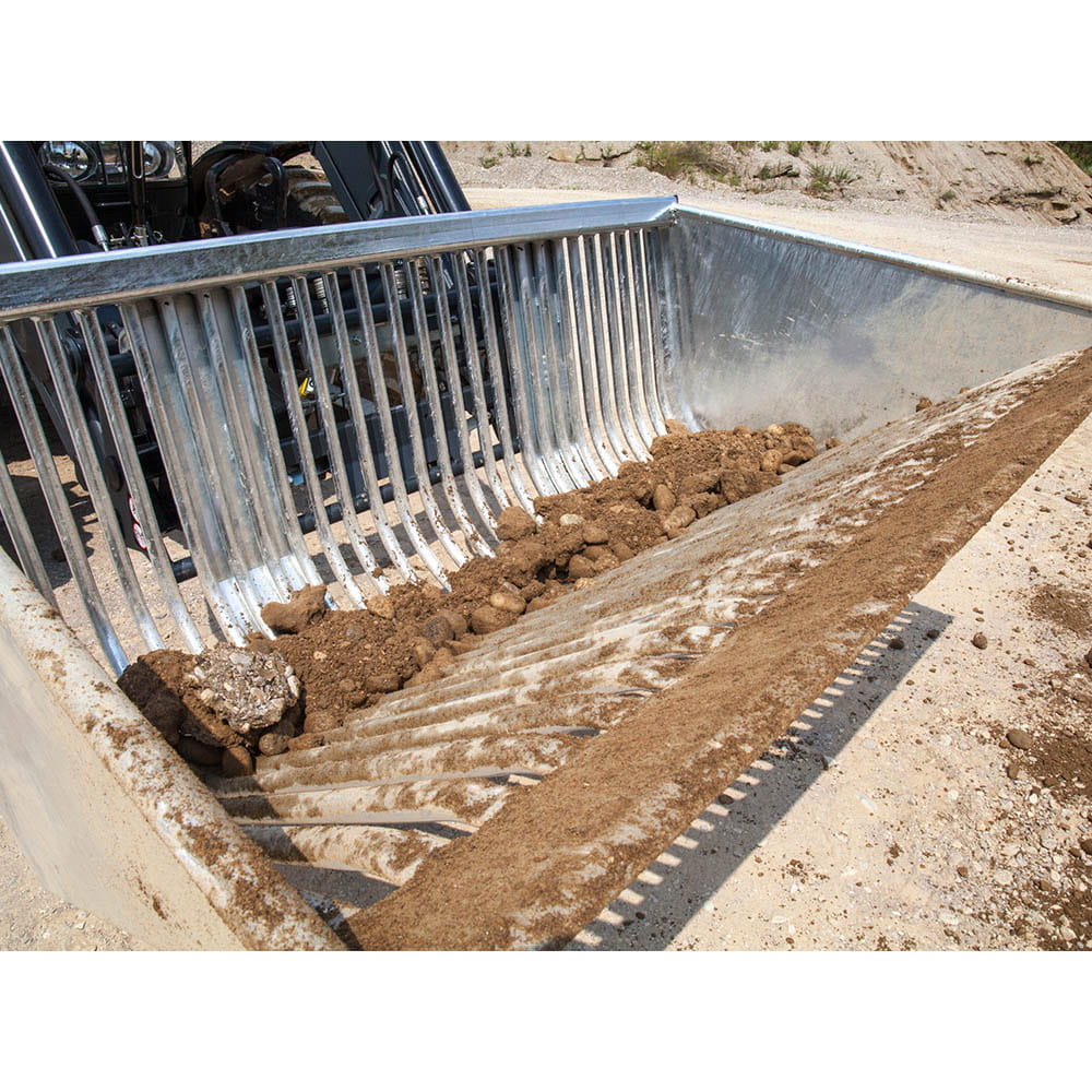 Fliegl Sieb- und Kaminholzschaufel | Verzinkt & robust | Für Rad- und Teleskoplader