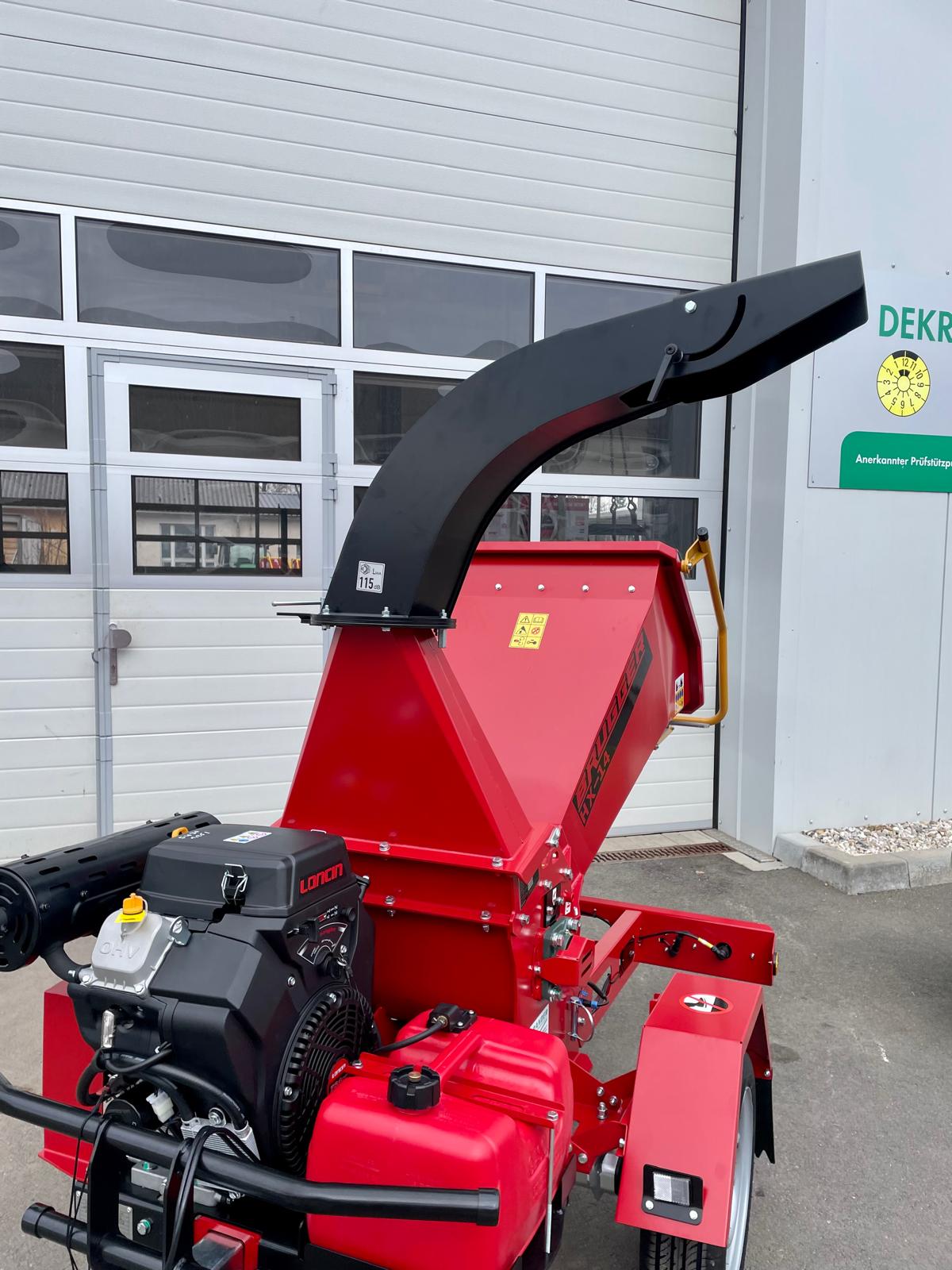 BRUGGER HX14 wood chipper with petrol engine - road legal