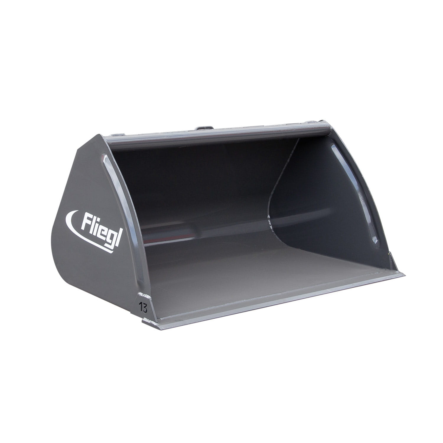 Fliegl light material bucket, painted, with wheel loader attachment – ​​robust & stable