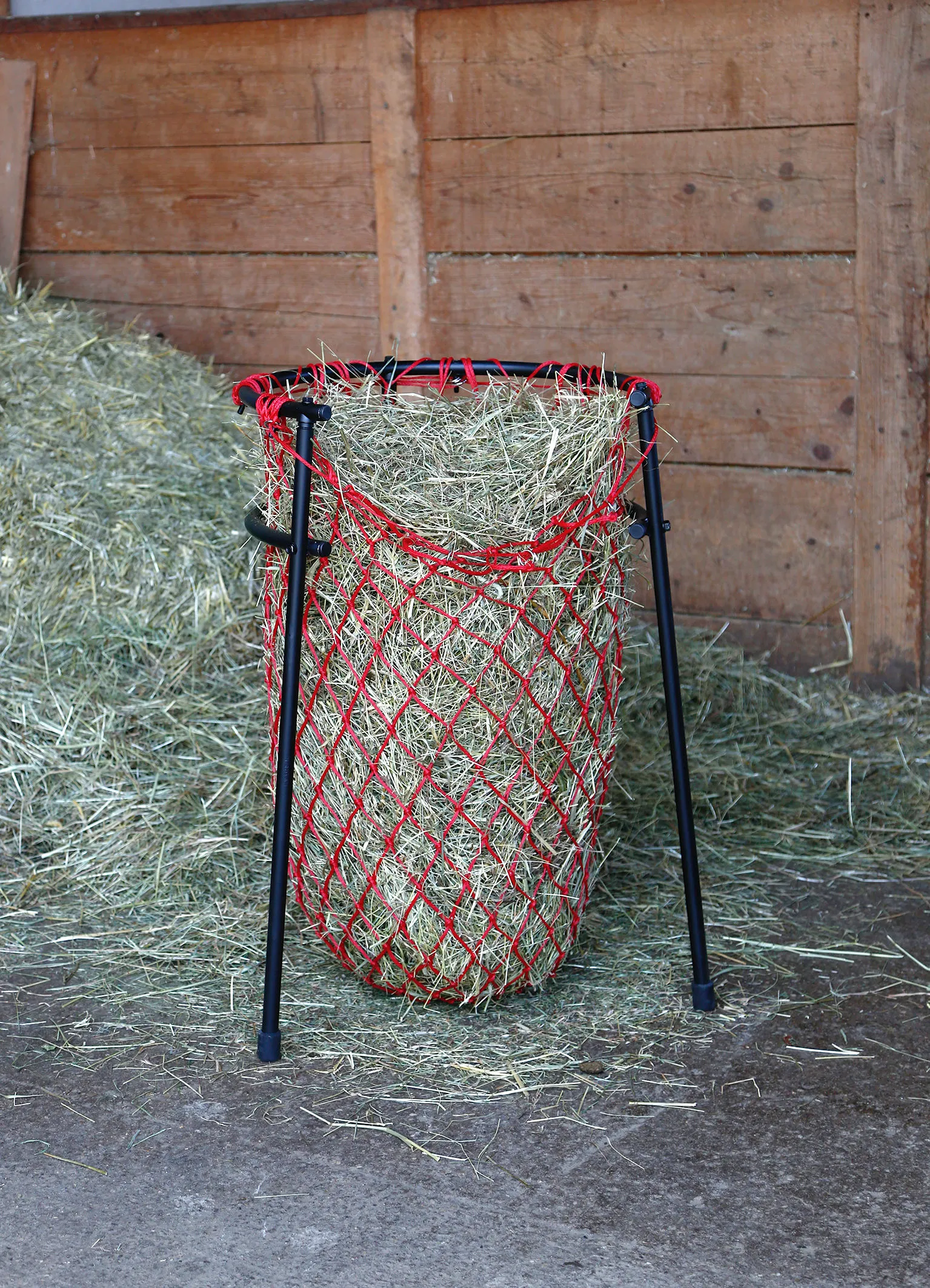 Füllhilfe für Heunetze – stabile Befüllhilfe aus Metall 90 cm