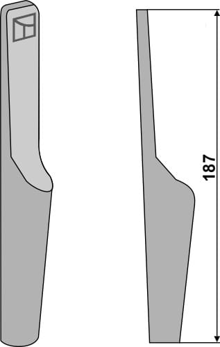 BL6191 Aufschweißspitze Kreiseleggenzinken