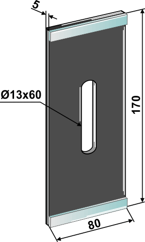 BL30266 Abstreiferblech für Packerwalzen DURAFACE - passend zu Rabe 8406.00.09