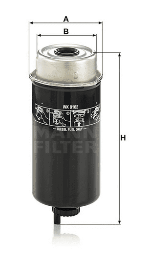 BLWK8162 Mann Filter WK 8162 Kraftstofffilter SpinOn