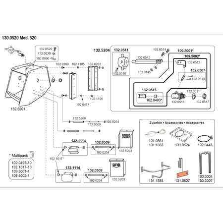 Patura Ventil-Doppel-Trogtränke, Modell 520