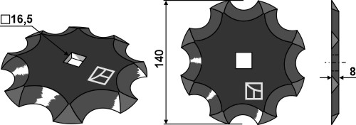 BL29741 Futtermischwagenmesser - passend zu Seko 244790574