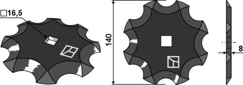 BL29741 Futtermischwagenmesser - passend zu Seko 244790574