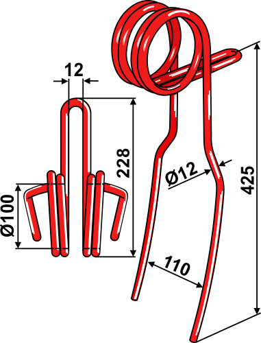BL29206 Striegelzinken - passend zu Väderstad Swift / Rapid / Spirit - 445067