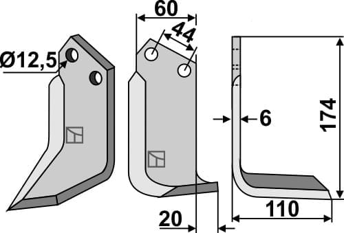 BL4980 Fräsmesser R - passend zu Celli 522602