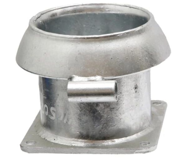 System Perrot V-Teil 6" mit Flansch 6" und Öse