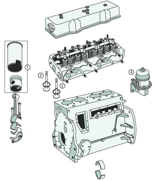 Kraftstoffpumpe - passend zu Massey Ferguson TEF 20