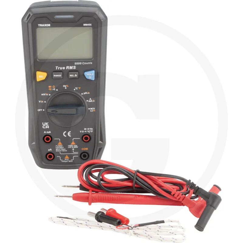 TRAXOR Multimeter CAT I 1000V, CAT III 600V, automatische Bereichswahl