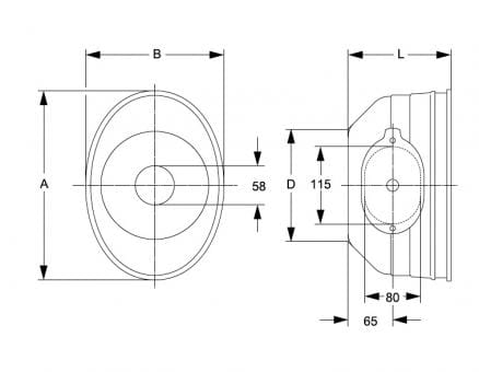 Walterscheid protective pot 210x200x280mm - with mounting opening on both sides and lid