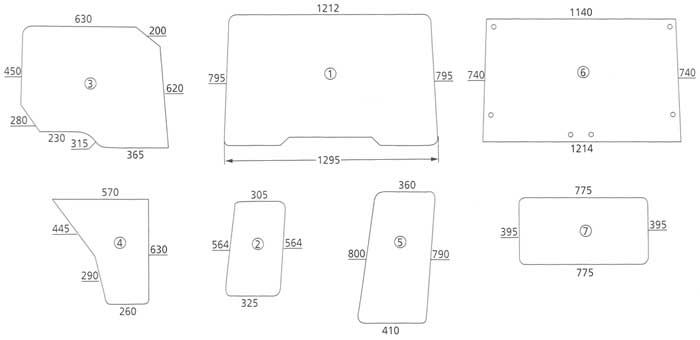 BL17131 Heckscheibe unten