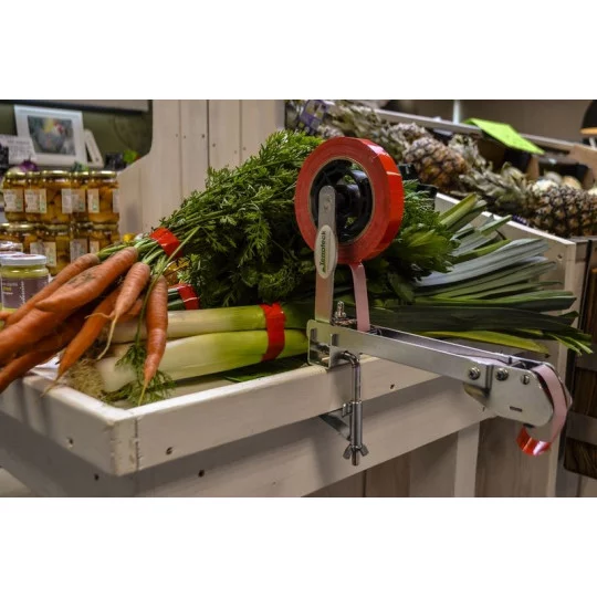 Manuelles Bündelgerät mit Klebebandabroller